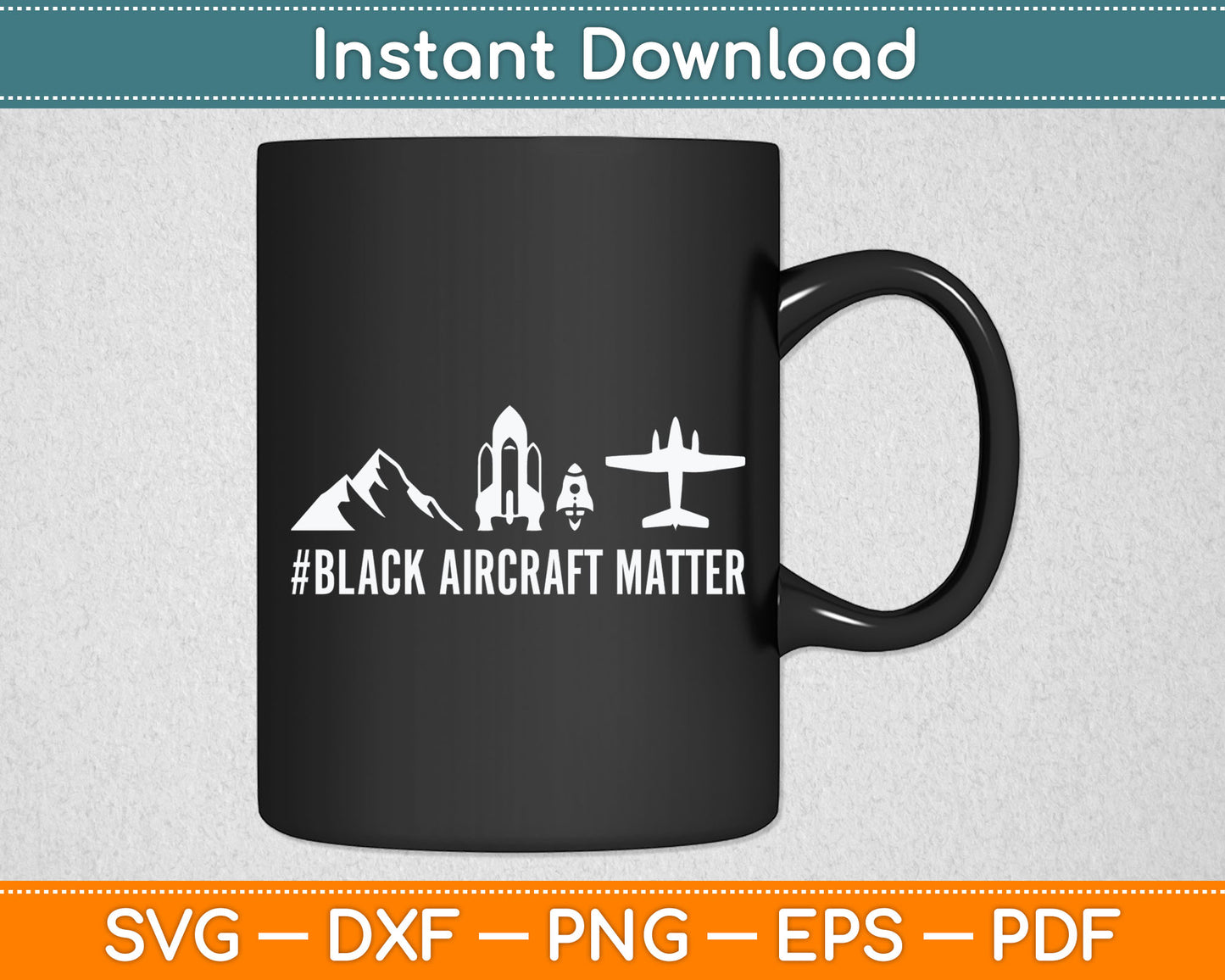 Mechanic Gift- Black Aircraft Matter For Aircraft Mechanic Svg Digital Cutting File