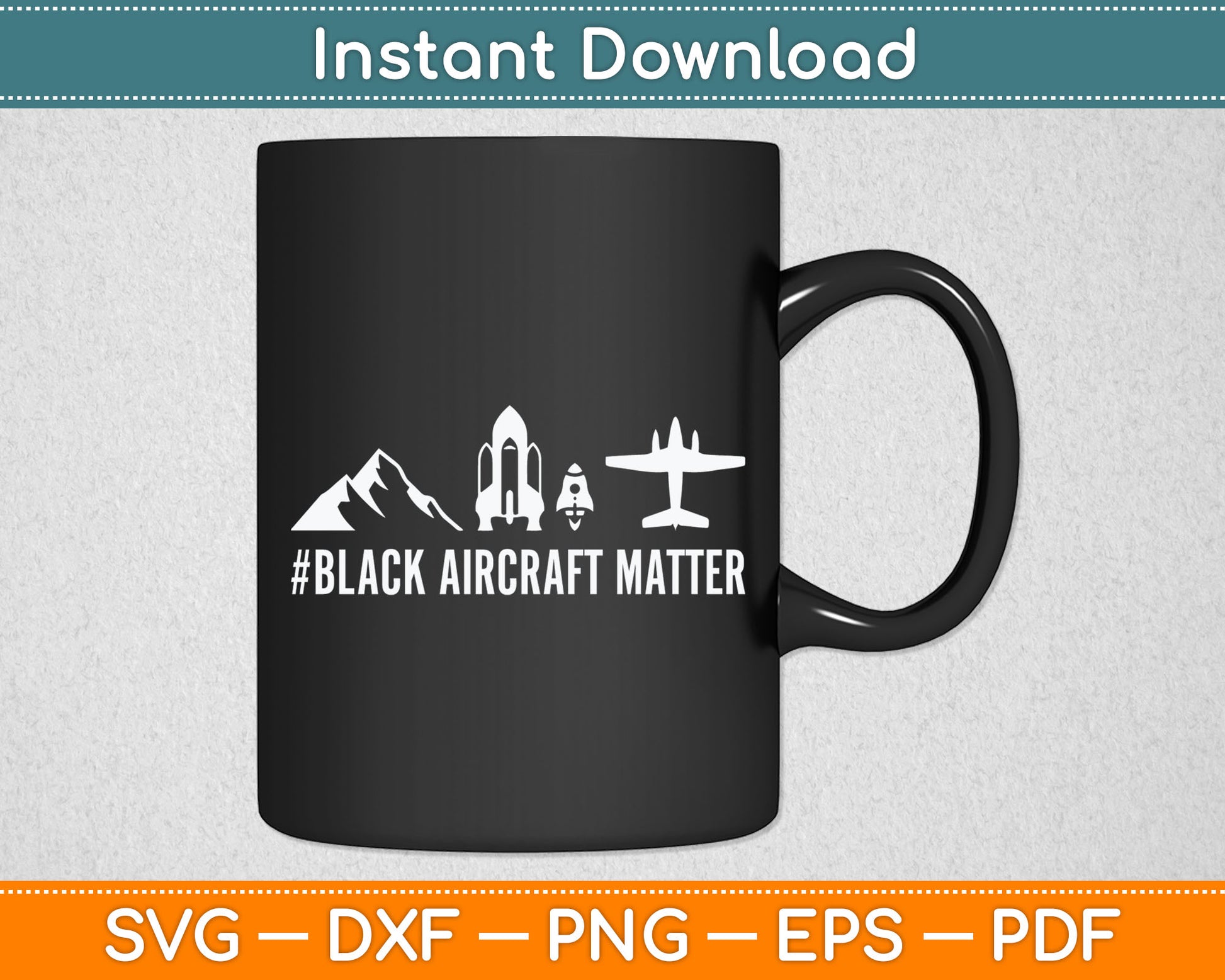 Mechanic Gift- Black Aircraft Matter For Aircraft Mechanic Svg Digital Cutting File