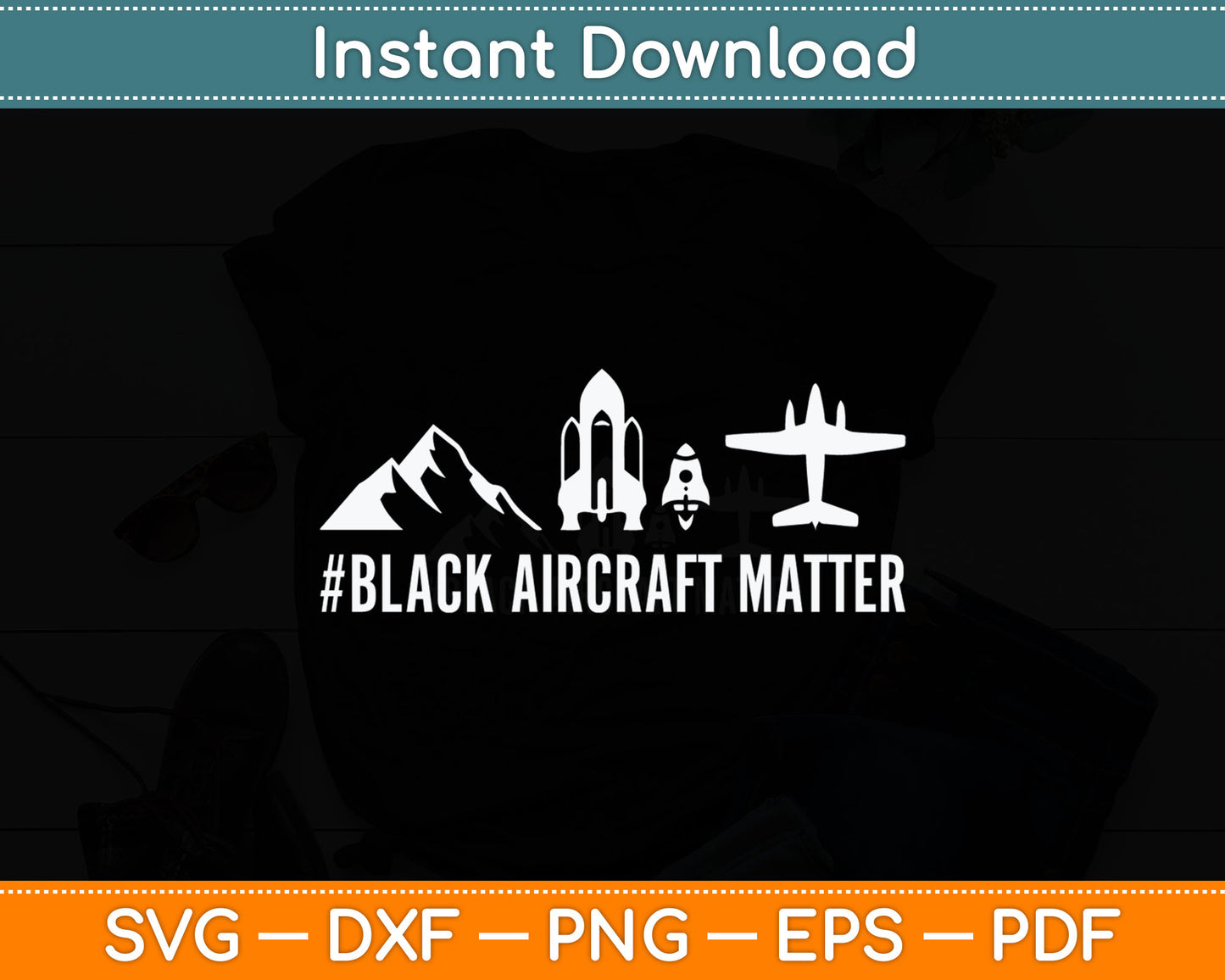 Mechanic Gift- Black Aircraft Matter For Aircraft Mechanic Svg Digital Cutting File