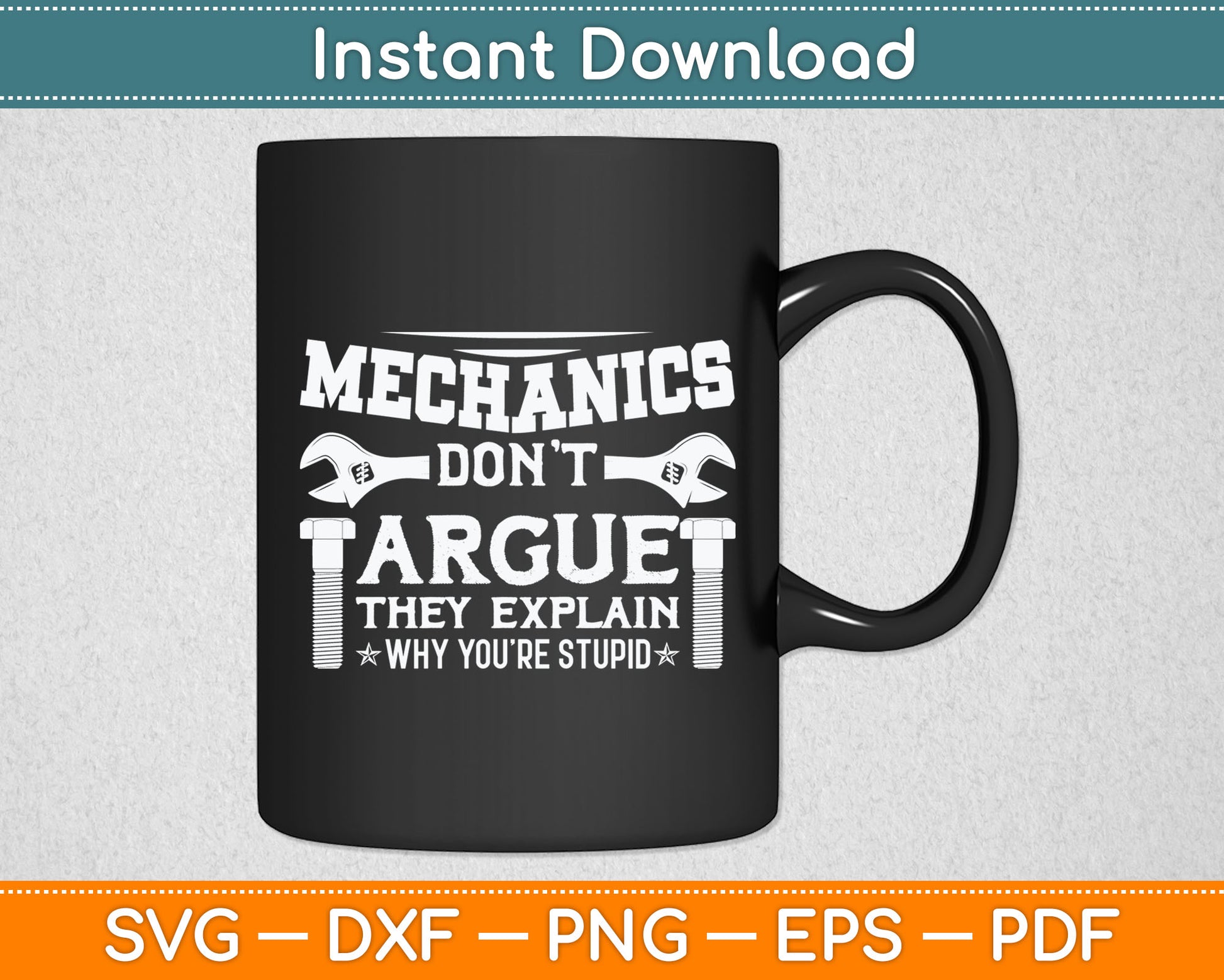 Mechanic Work Repairman Mechanical Worker Svg Digital Cutting File