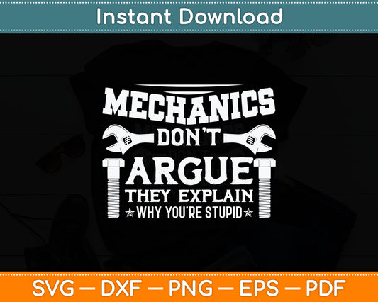 Mechanic Work Repairman Mechanical Worker Svg Digital Cutting File