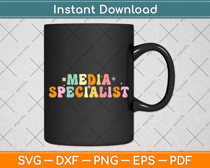 Media Specialist Librarian Svg Digital Cutting File