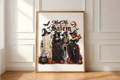 Meet Me At Salem Halloween Crew PNG