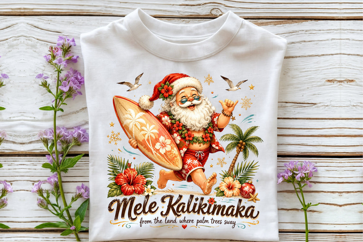 Mele Kalikimaka Hawaii Christmas PNG