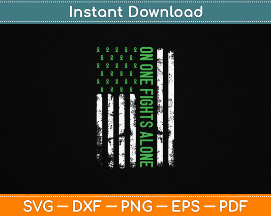 Mental Health Awareness Green Ribbon SVG File