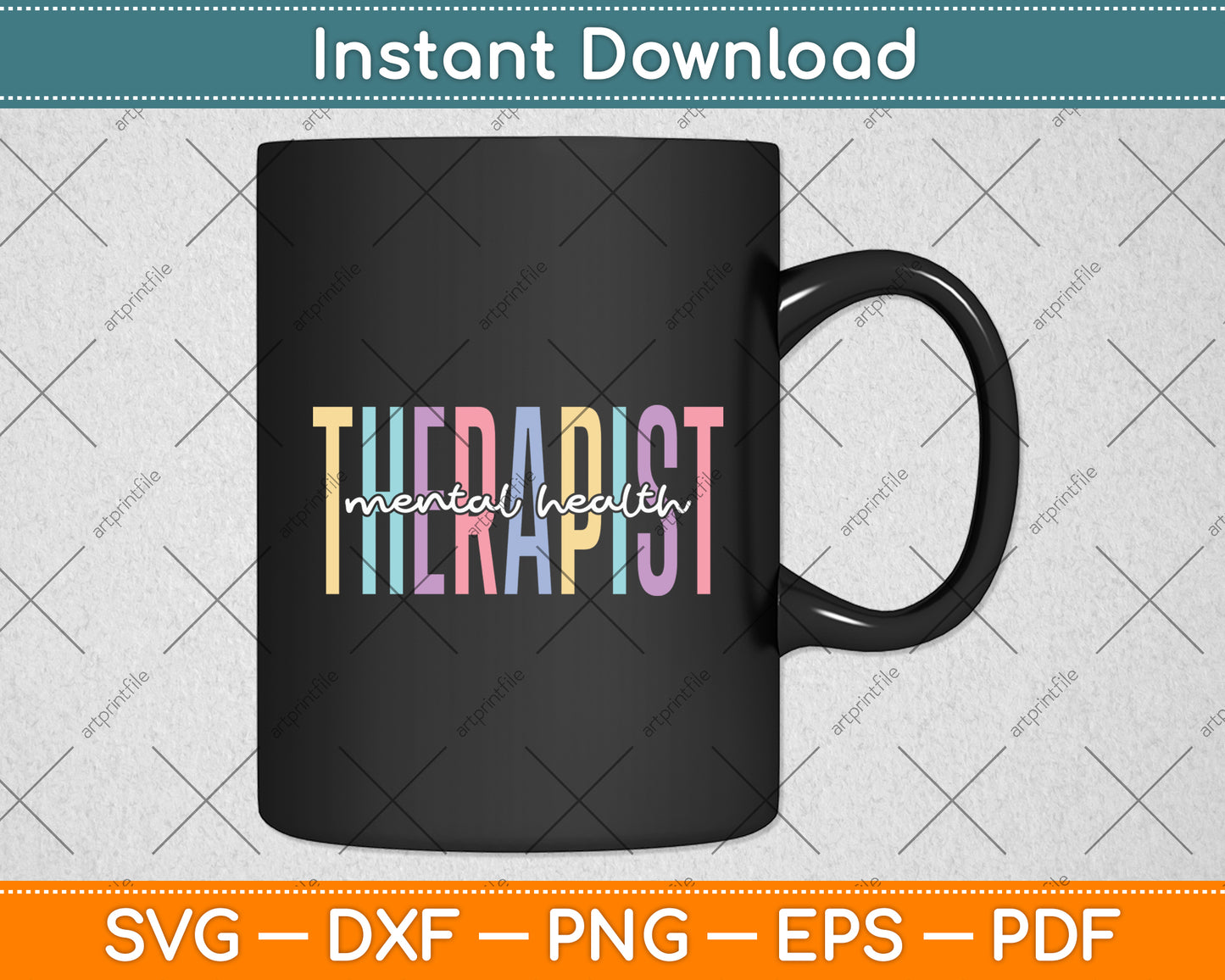 Mental Health Therapist Boho Mental Health Therapy Svg Digital Cutting File