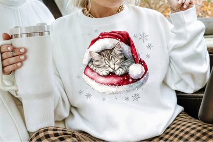 Meowy Christmas Cat Clipart Cute Holiday PNG Bundle