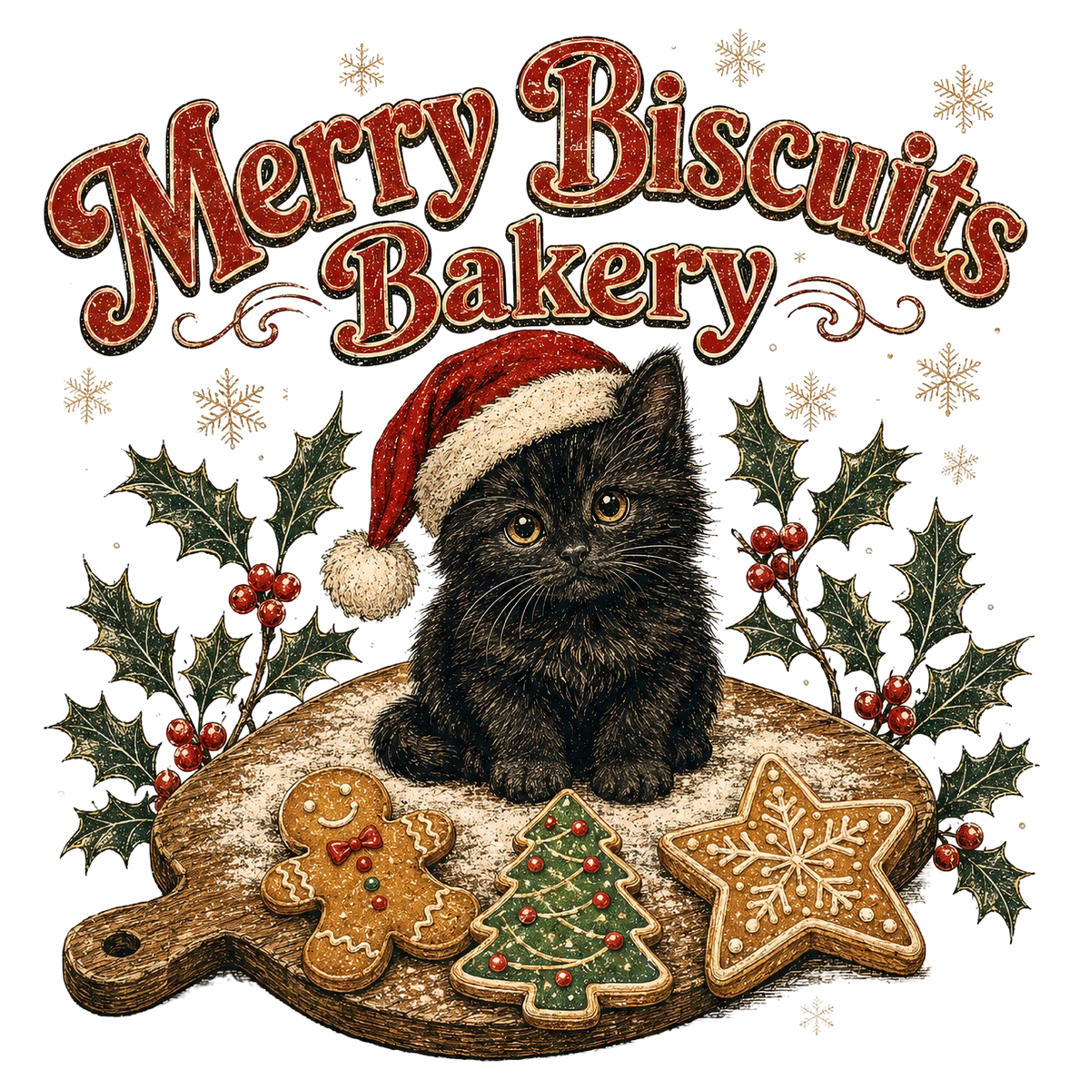 Merry Biscuits Bakery Christmas PNG