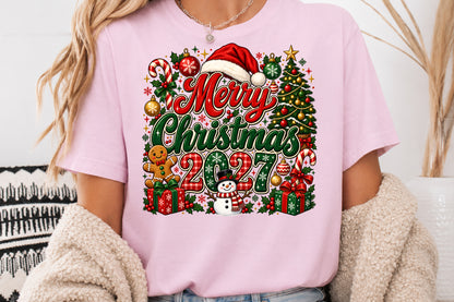 Merry Christmas 2027 PNG New Year Sublimation Design