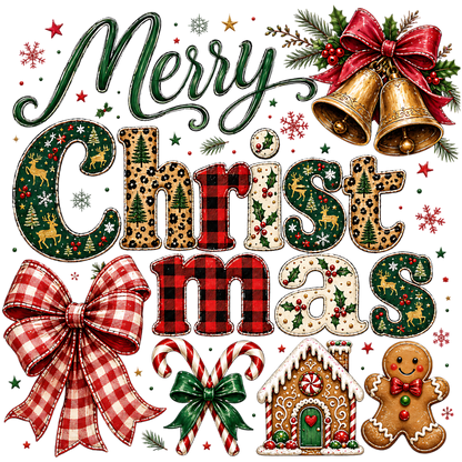 Merry Christmas Bow Christmas PNG