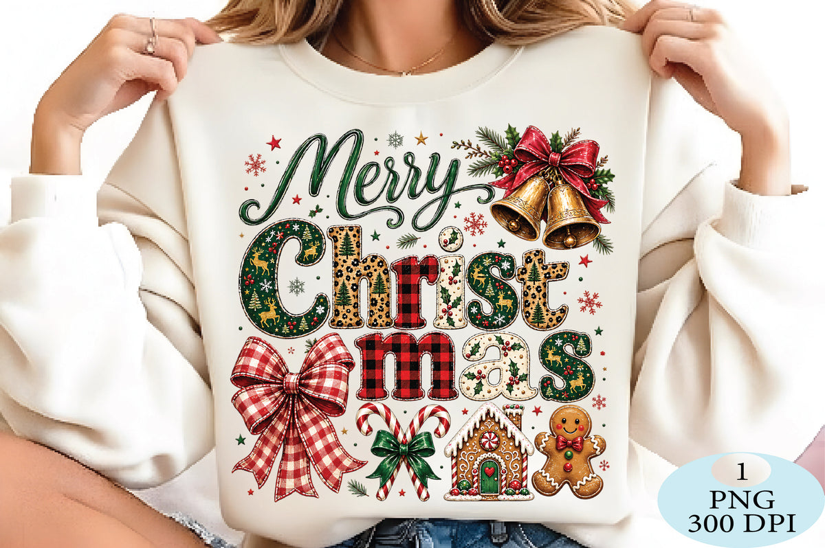 Merry Christmas Bow Christmas PNG