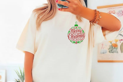 Merry Christmas Embroidery Design – Festive Christmas Machine Embroidery Pattern, Holiday Embroidery Design