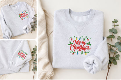 Merry Christmas Embroidery Design