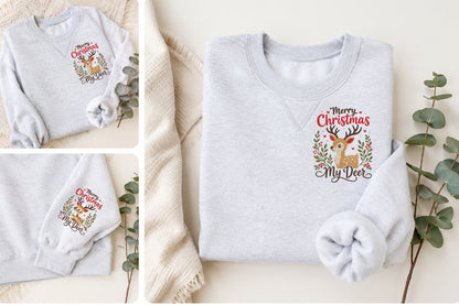 Merry Christmas My Deer Embroidery