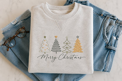 Merry Christmas Embroidery Design