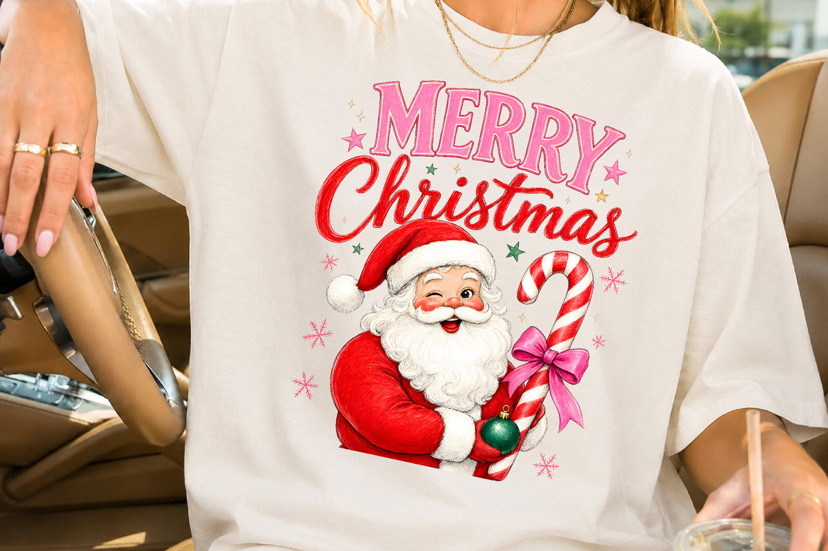 Merry Christmas Front and Back PNG Sublimation