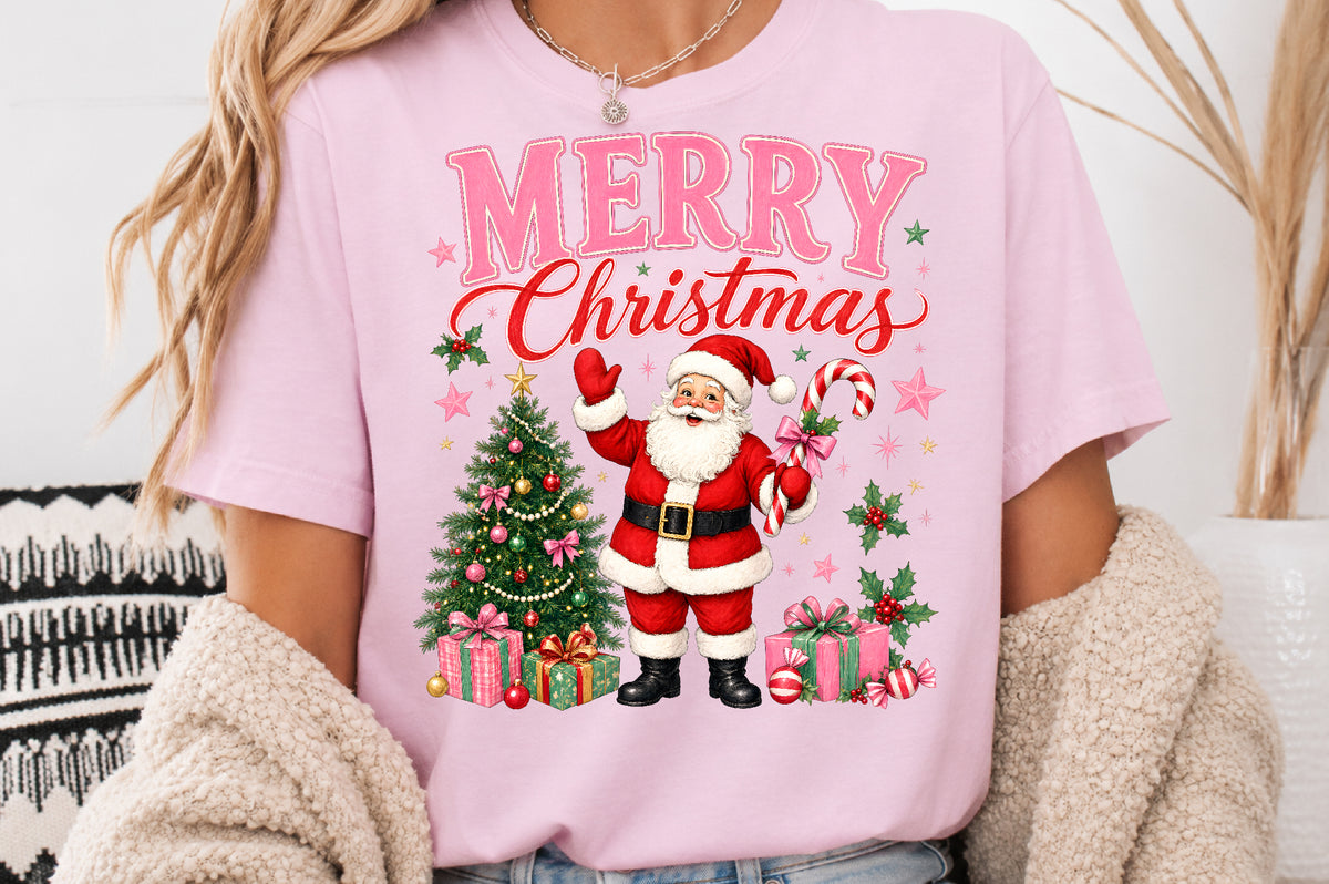 Merry Christmas Front and Back PNG Sublimation