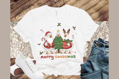 Merry Goosemas Christmas Goose PNG