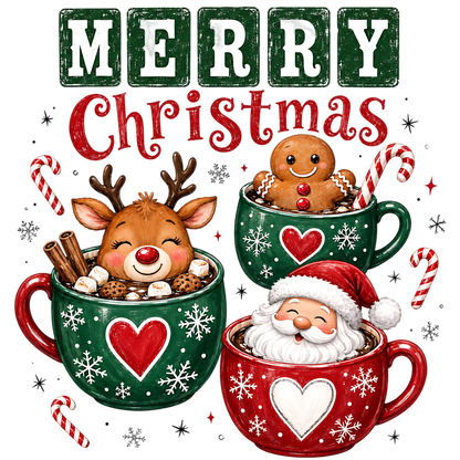 Merry Christmas Hot Cocoa Crew PNG