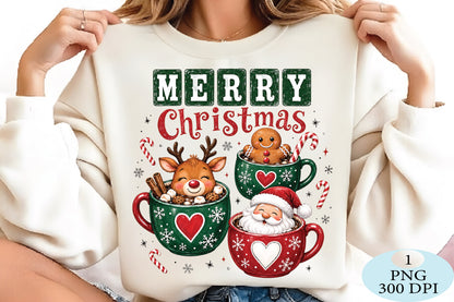Merry Christmas Hot Cocoa Crew PNG
