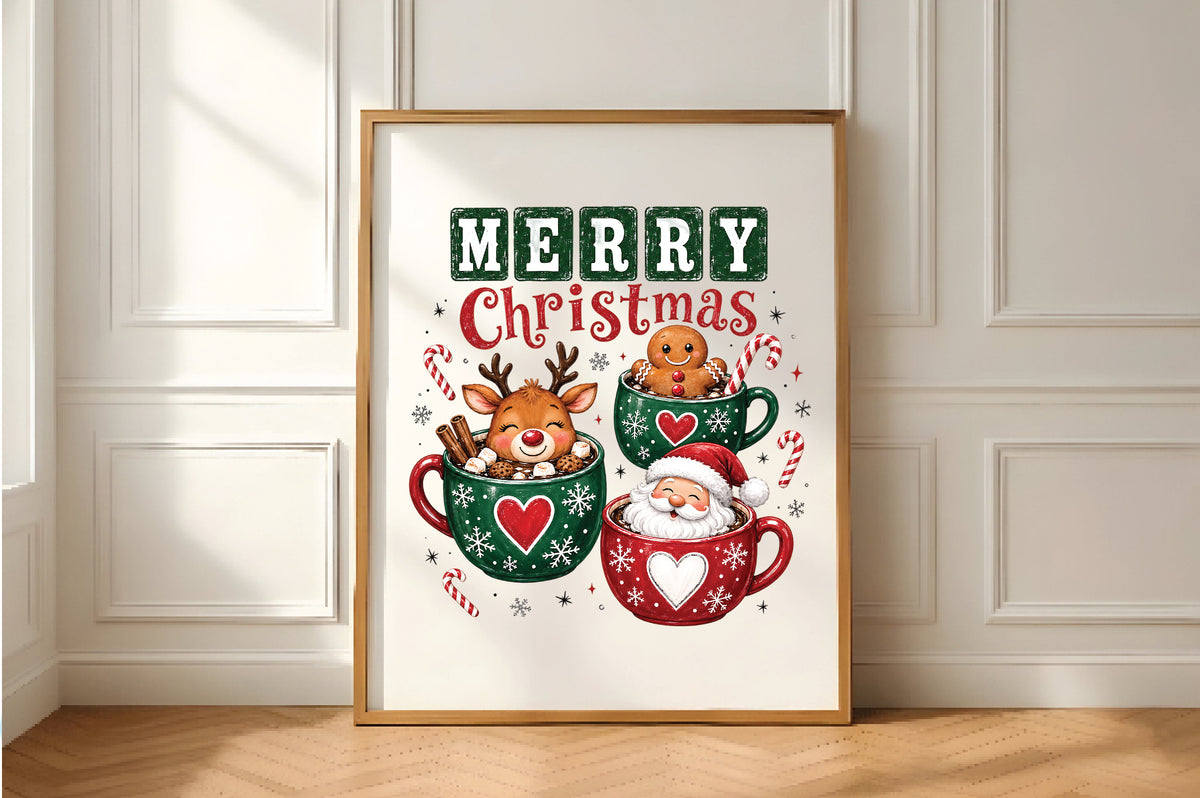 Merry Christmas Hot Cocoa Crew PNG
