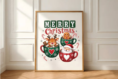 Merry Christmas Hot Cocoa Crew PNG