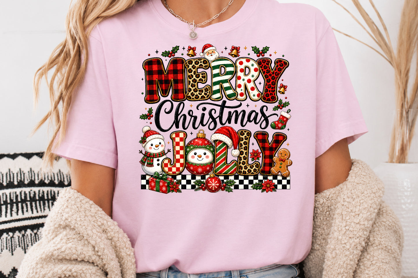 Merry Christmas Jolly Christmas PNG Vintage Holiday Design