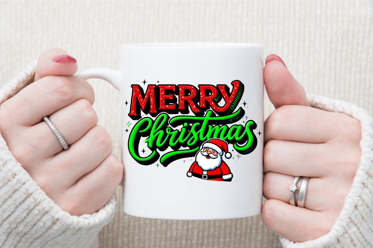 Merry Christmas Glitter PNG