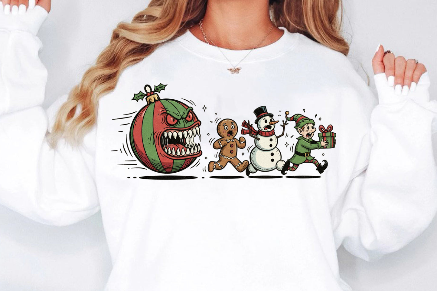 Funny Christmas Escape PNG Grumpy Pumpkin Gingerbread Snowman Elf