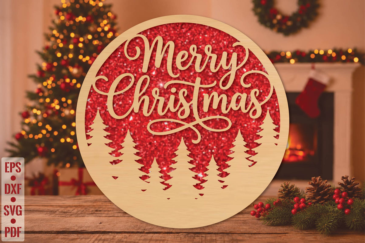 Christmas Tree Laser Cut SVG