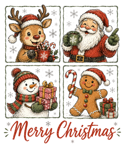 Merry Christmas Winter Characters Christmas PNG