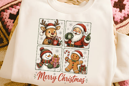 Merry Christmas Winter Characters Christmas PNG