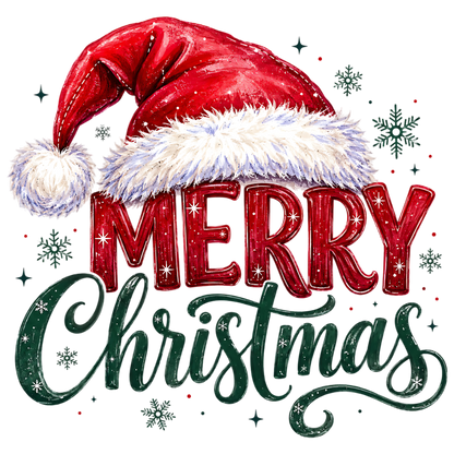 Merry Christmas Santa Hat PNG