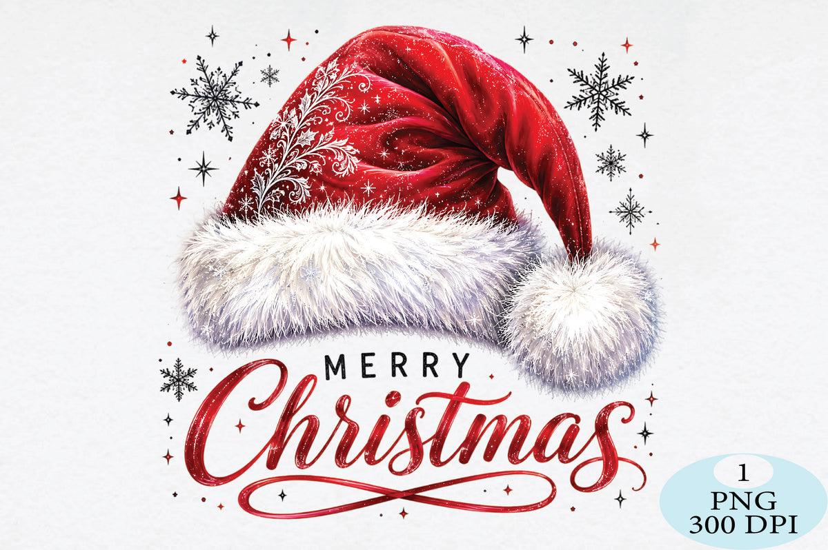 Merry Christmas Santa Hat PNG
