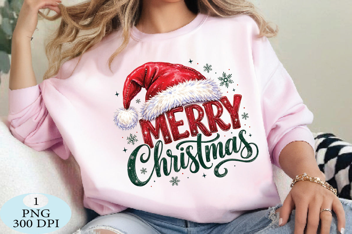 Merry Christmas Santa Hat PNG