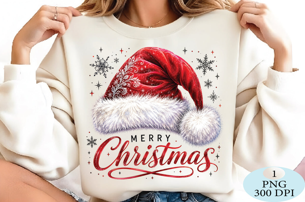 Merry Christmas Santa Hat PNG