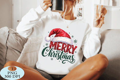 Merry Christmas Santa Hat PNG