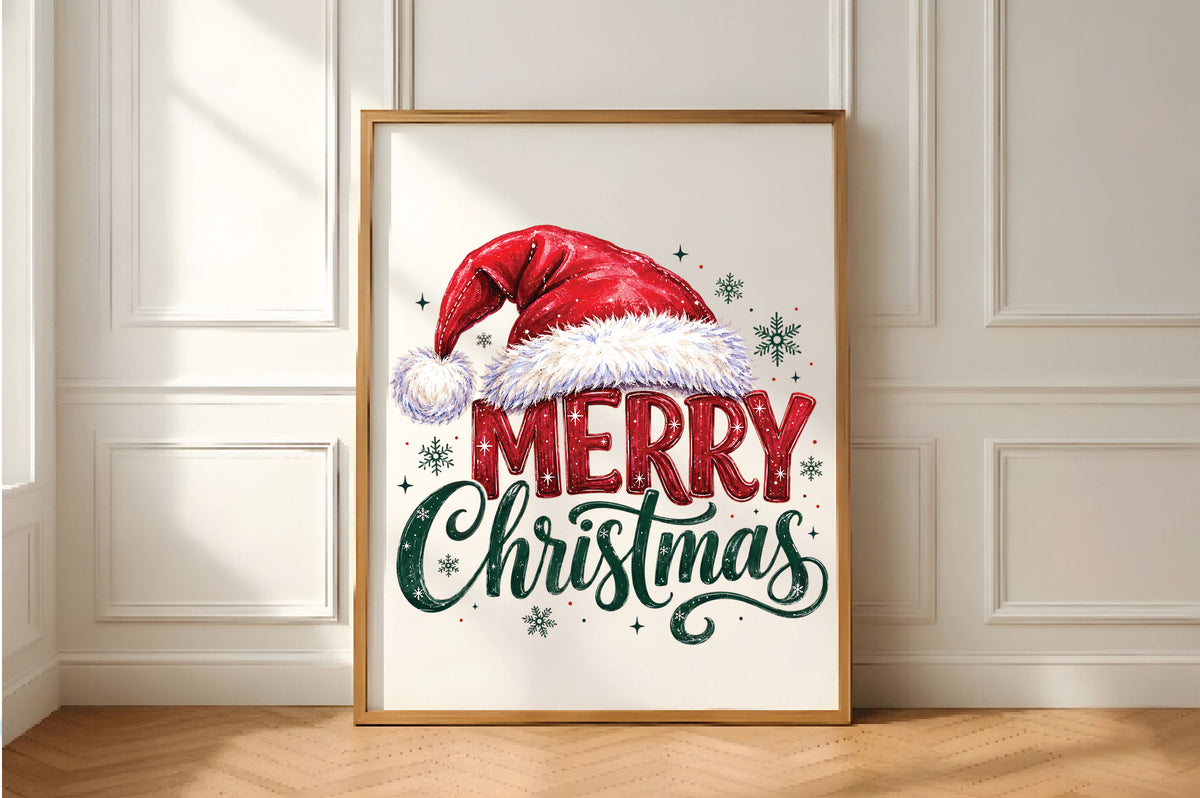 Merry Christmas Santa Hat PNG