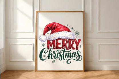 Merry Christmas Santa Hat PNG