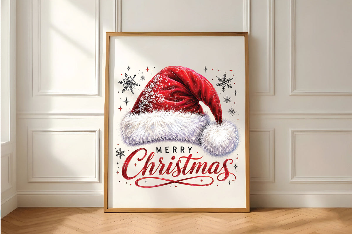 Merry Christmas Santa Hat PNG
