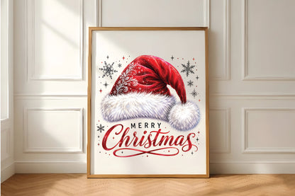 Merry Christmas Santa Hat PNG