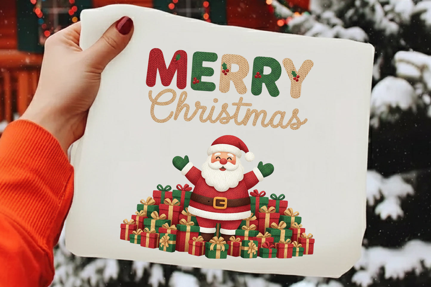 Merry Christmas Yarn PNG