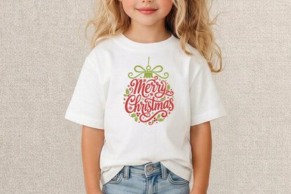 Merry Christmas Embroidery Design – Festive Christmas Machine Embroidery Pattern, Holiday Embroidery Design