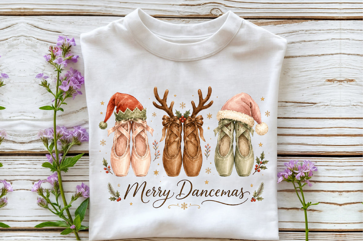 Merry Dancemas Christmas Ballet Shoes PNG