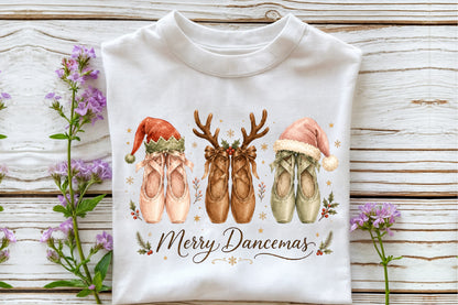 Merry Dancemas Christmas Ballet Shoes PNG