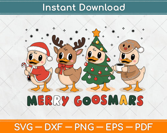 Funny Christmas SVG Silly Goose Funny Christmas T-Shirt Design