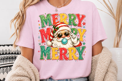Merry Santa Christmas PNG Sublimation