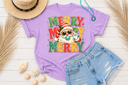 Merry Santa Christmas PNG Sublimation