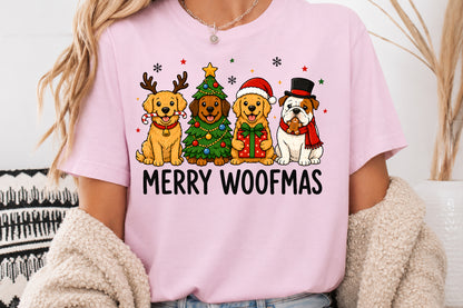 Merry Woofmas Christmas Dog PNG Sublimation Design