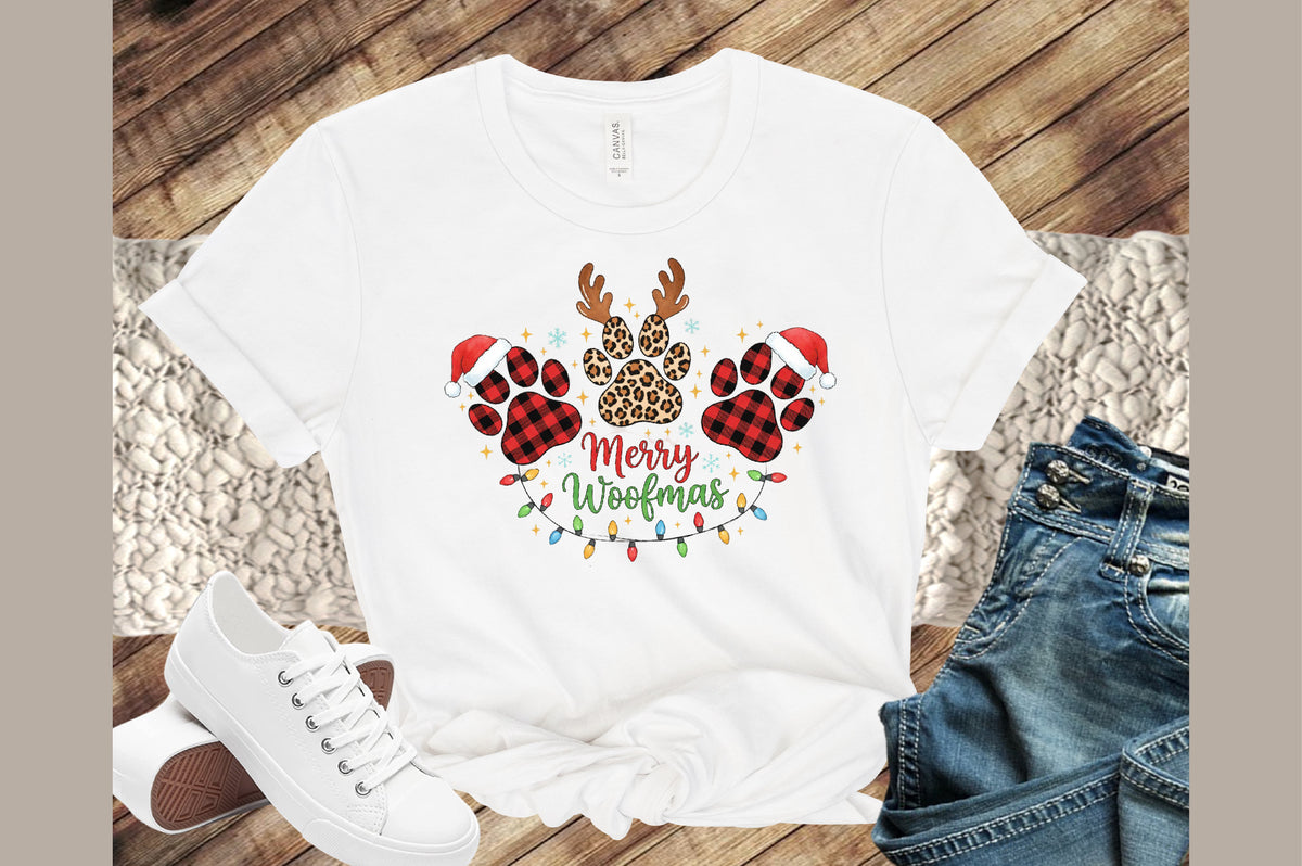 Merry Woofmas Christmas Dog PNG